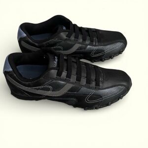 Skechers Vintage Slip-On Black Leather  Sneakers Women's Size 5.5